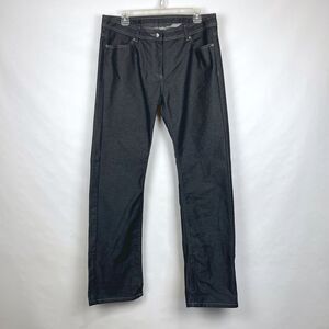 McDonalds Women's Size 12R Fast Food Employee Black Denim Work Pants Jeans 34x32